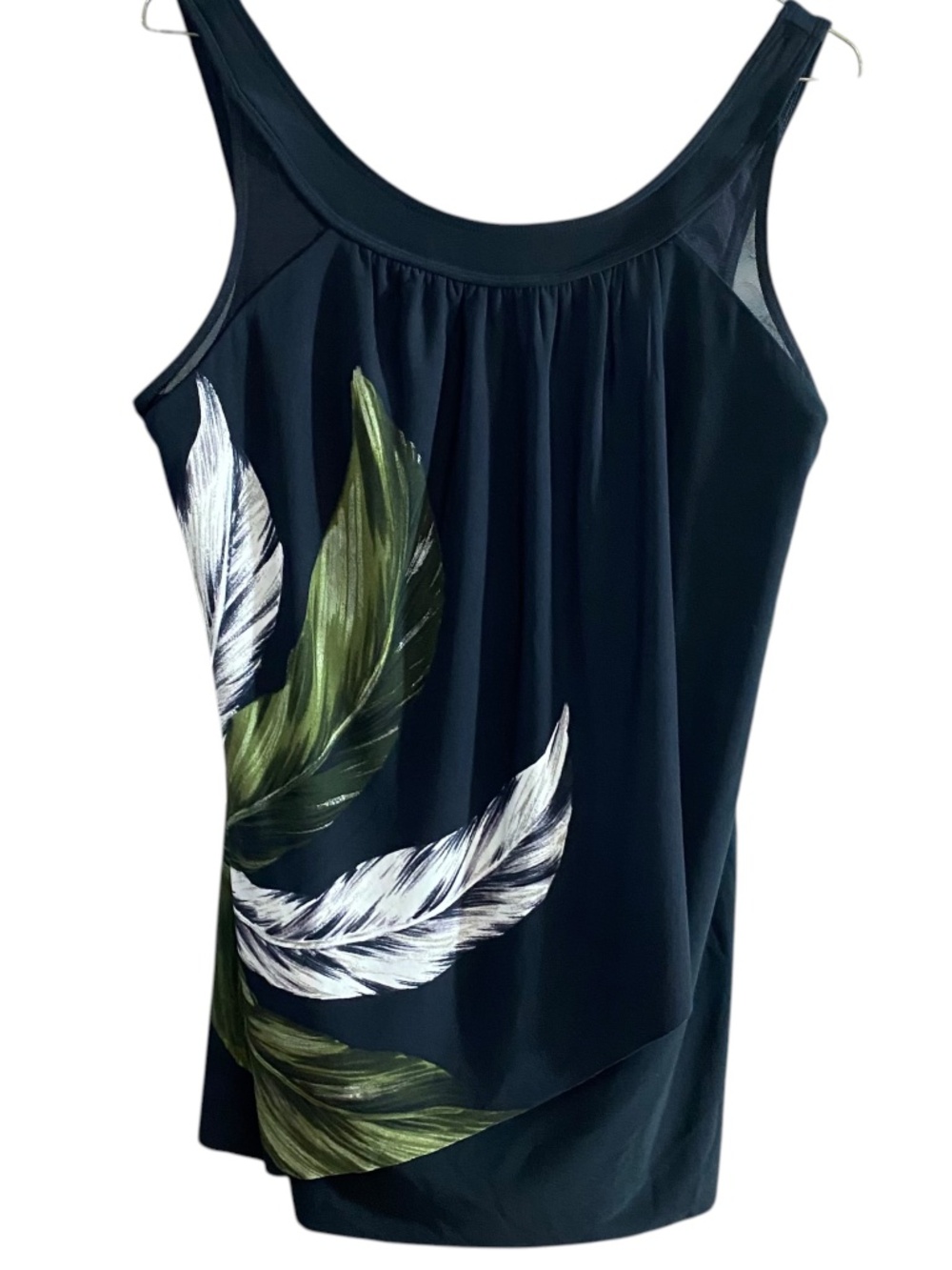 Miraclesuit Tankini Top Size 16 Illusionists Ursula Black NWT Plus Underwire